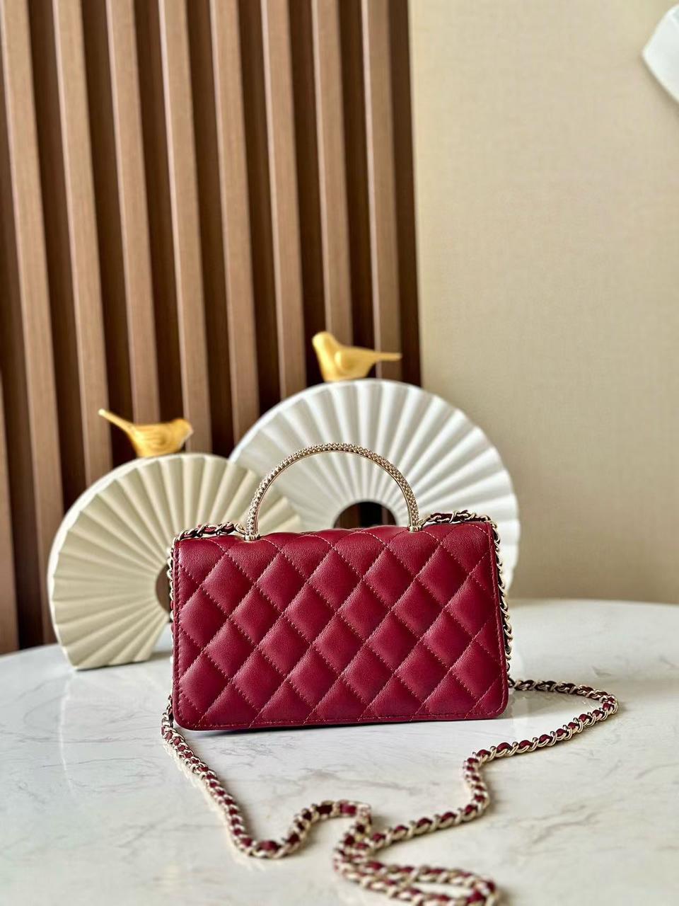 Chanel lady burgundy