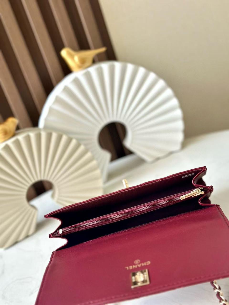 Chanel lady burgundy