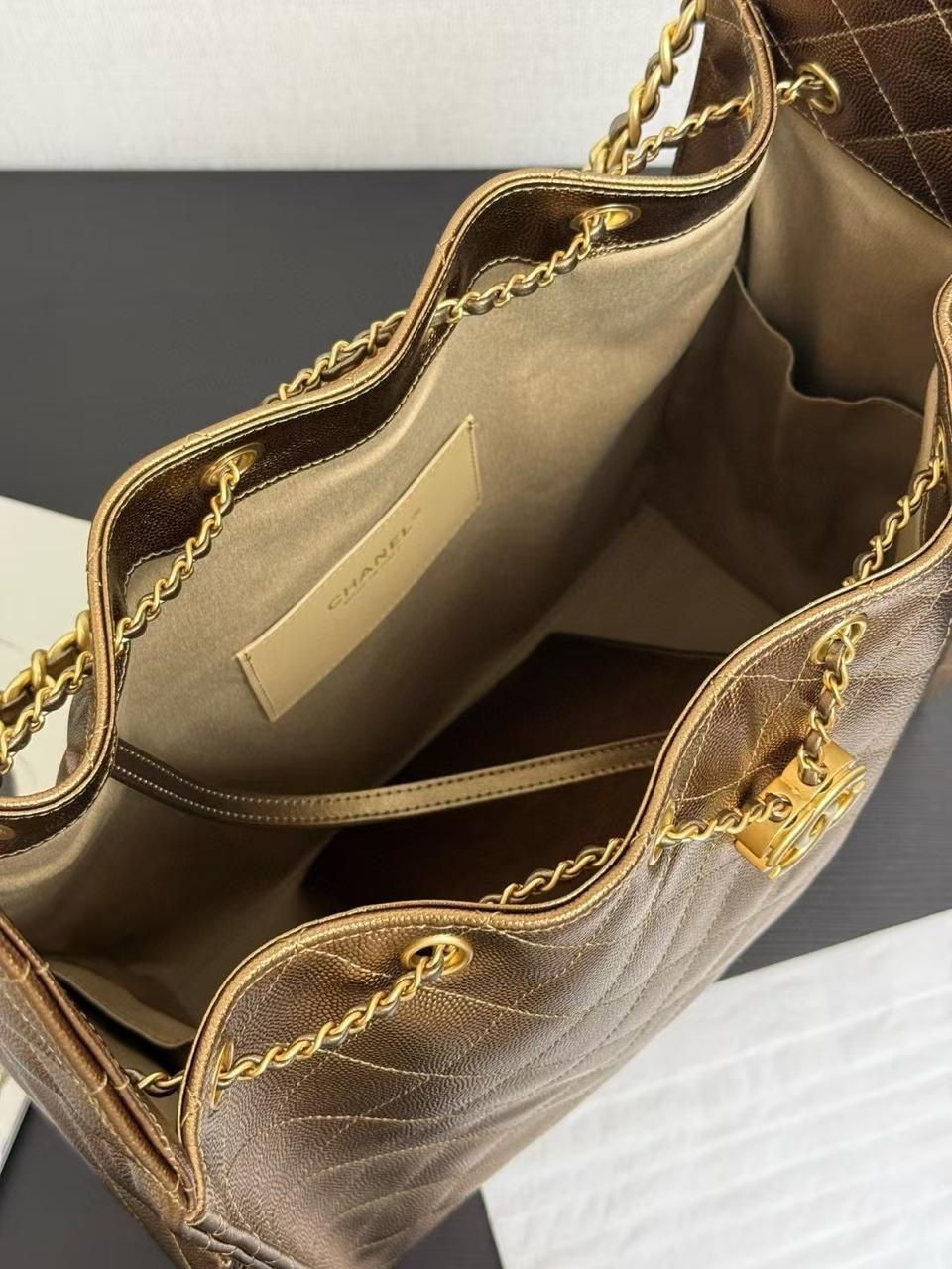 Chanel Quilted Bucket Bag – Burgundy Edition