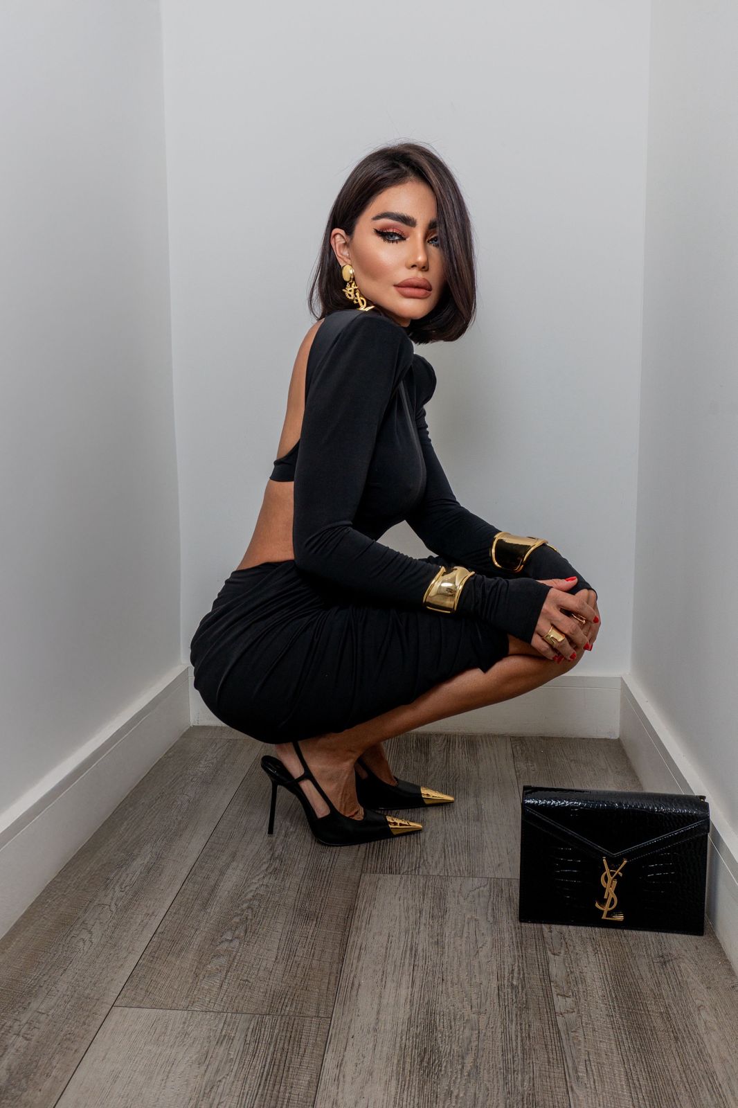 Allucci Cut-Out Sculpt Dress