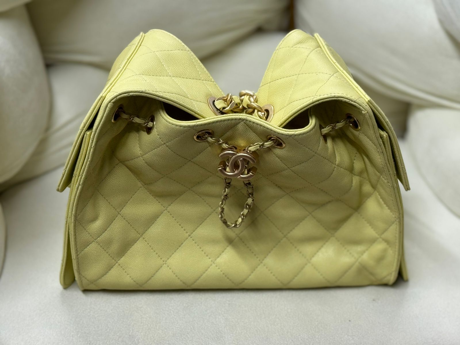 Chanel Small Drawstring Shopping Bag