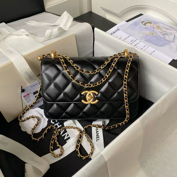 Chanel Classic Mini Flap Bag – Lambskin with Gold Hardware