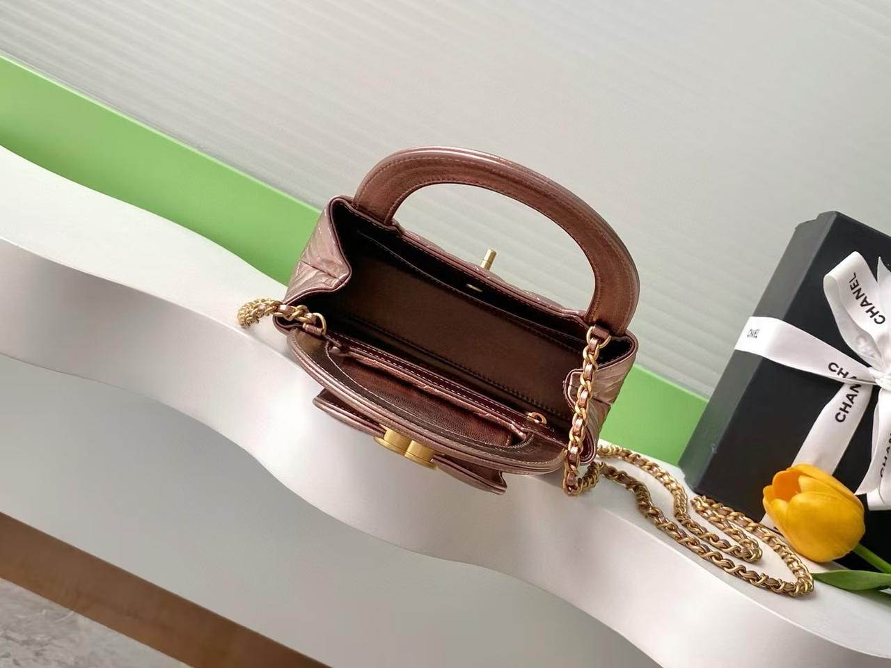 Chanel Mini Top Handle Flap Bag