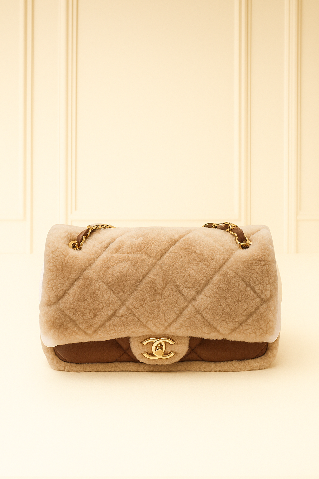 Chanel Shearling Flap Bag