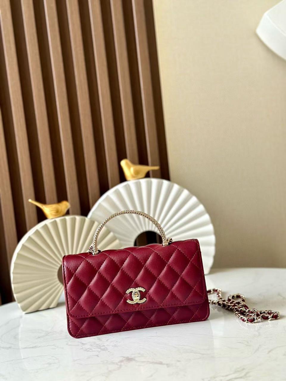 Chanel lady burgundy