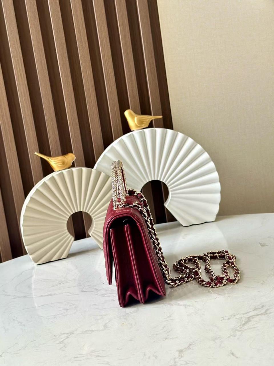 Chanel lady burgundy