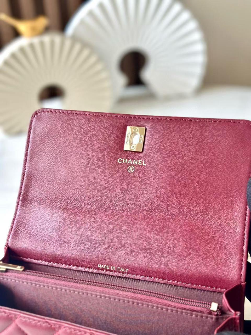 Chanel lady burgundy