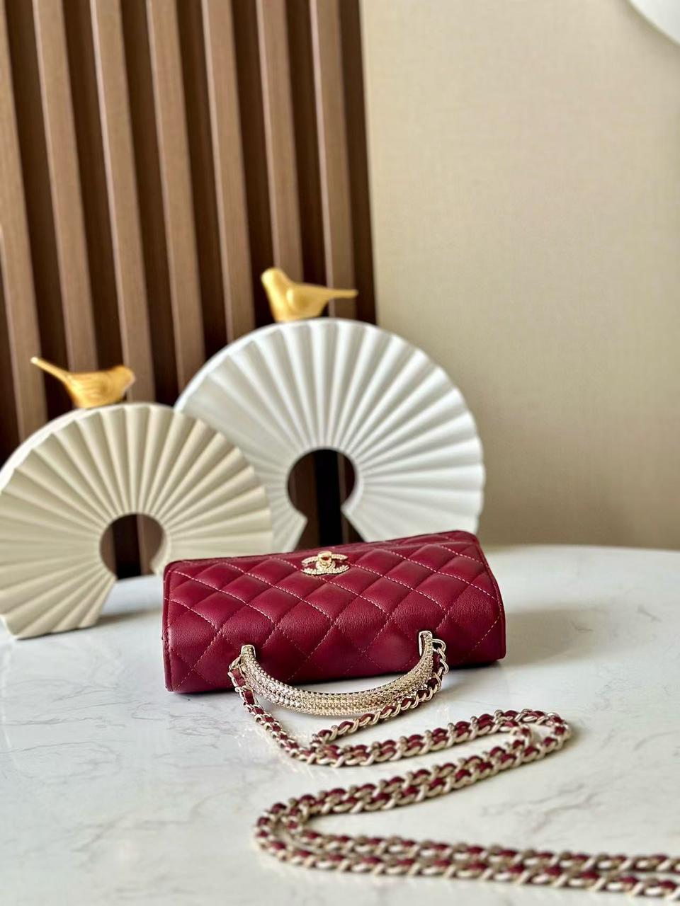 Chanel lady burgundy