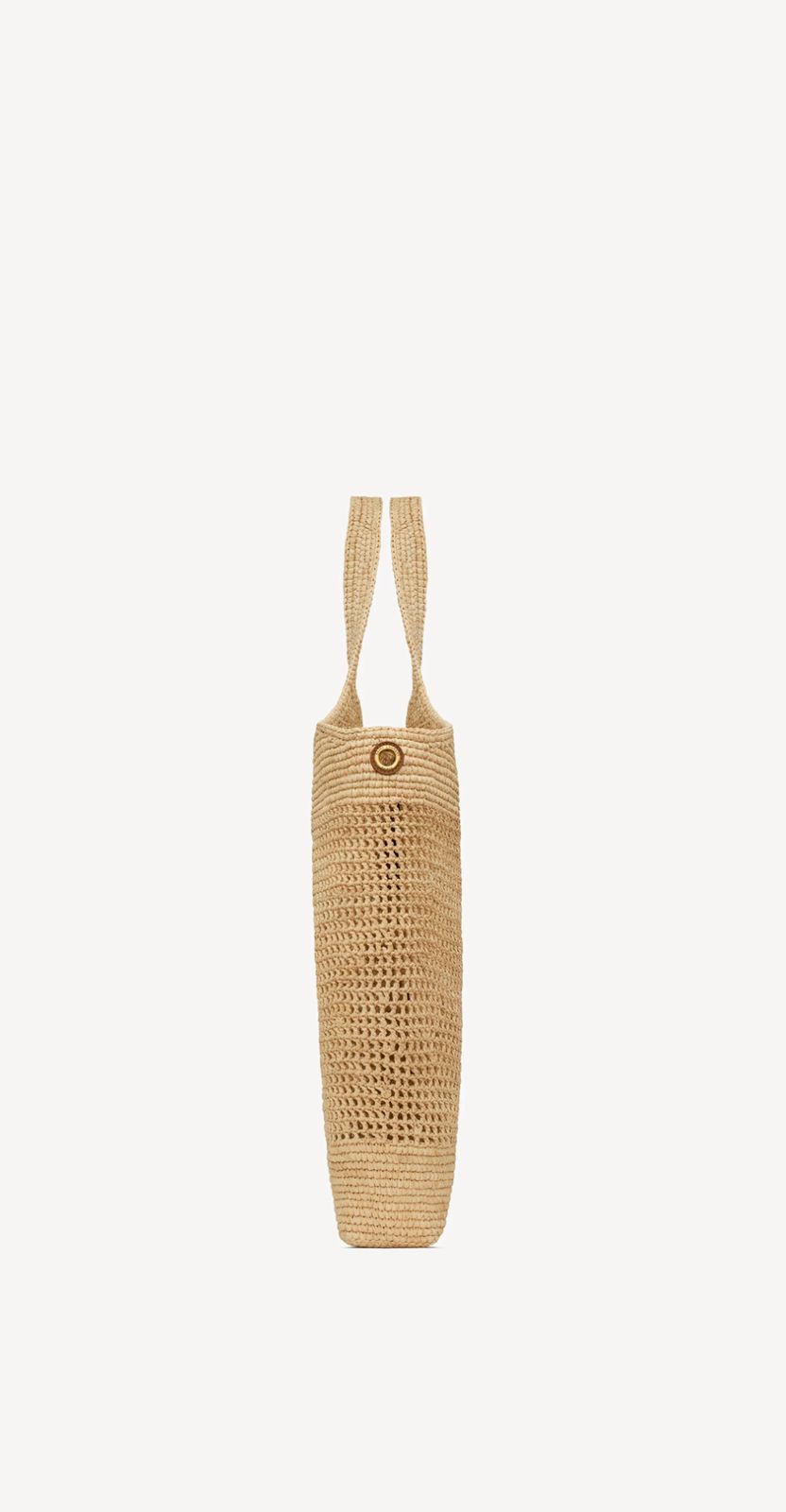 MAXI SHOPPING BAG MADE IN A HAND-EMBROIDERED NATURAL RAFFIA