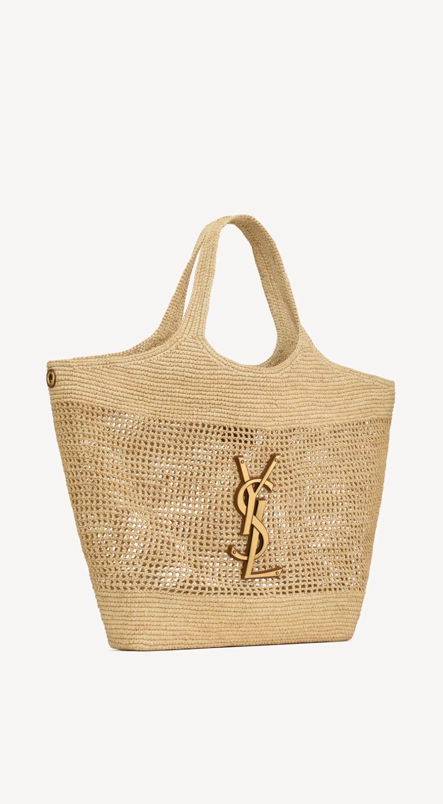 MAXI SHOPPING BAG MADE IN A HAND-EMBROIDERED NATURAL RAFFIA