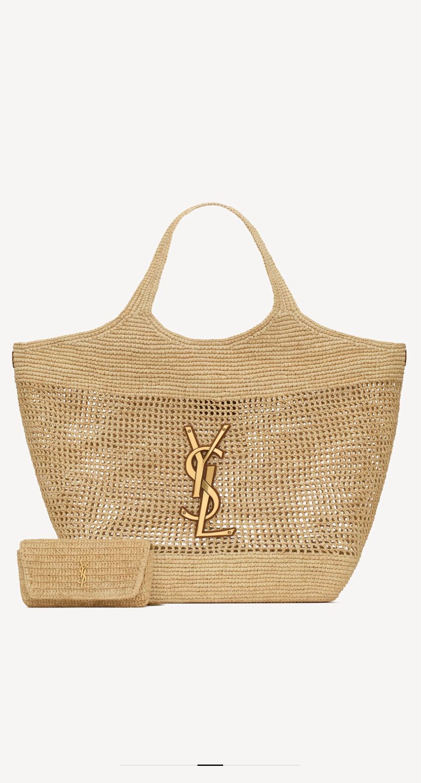 MAXI SHOPPING BAG MADE IN A HAND-EMBROIDERED NATURAL RAFFIA