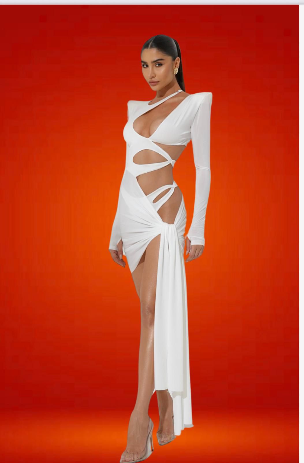 Midnight Cutout Power Dress