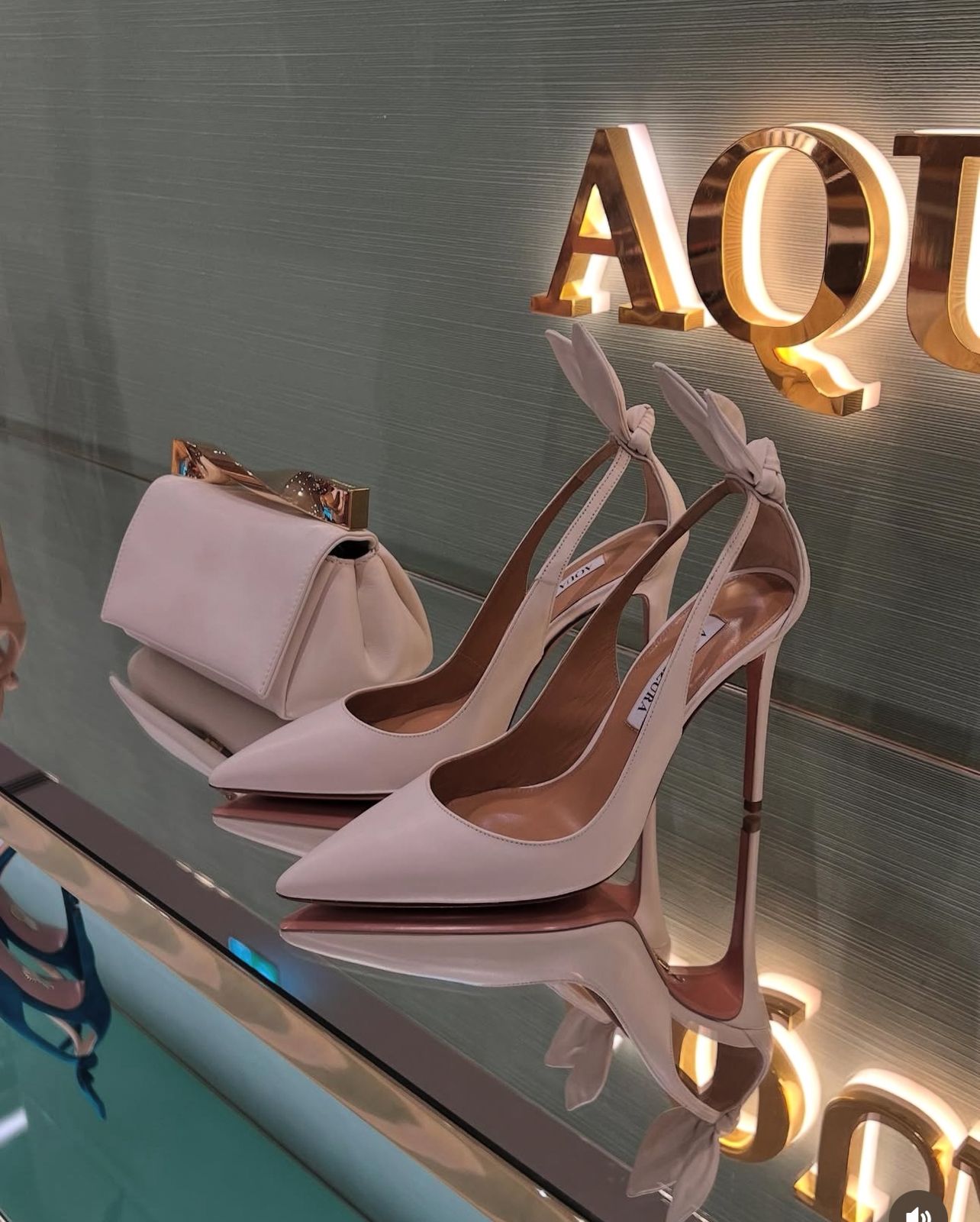 Aquazzura Bow Tie Red Pumps