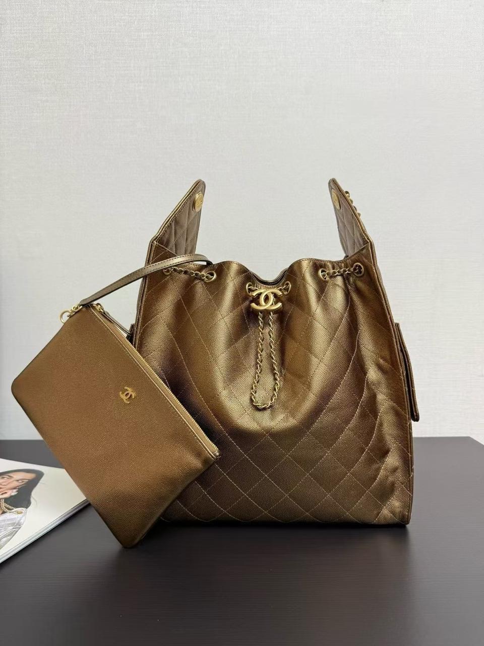 Chanel Quilted Bucket Bag – Burgundy Edition