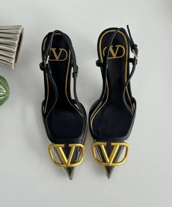 Valentino V-Signature Slingback Heel